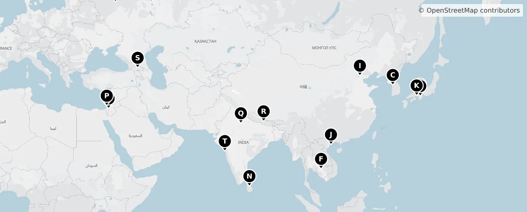 Map of Asien
