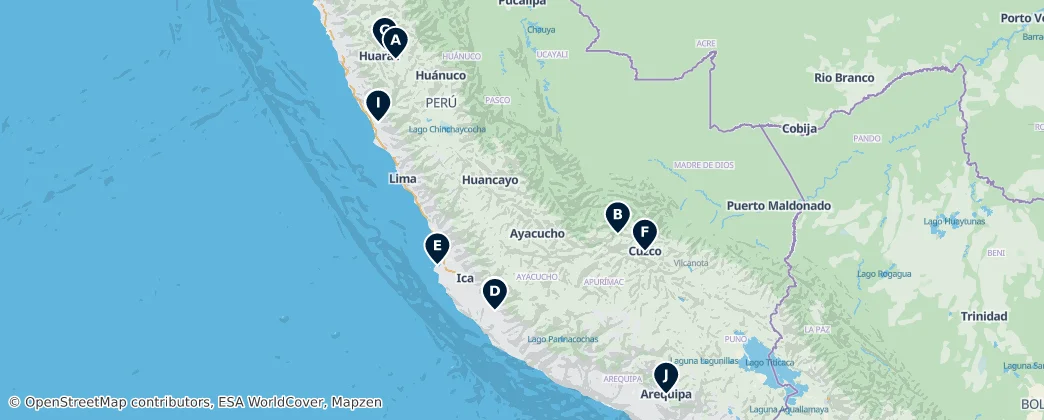 Map of Peru