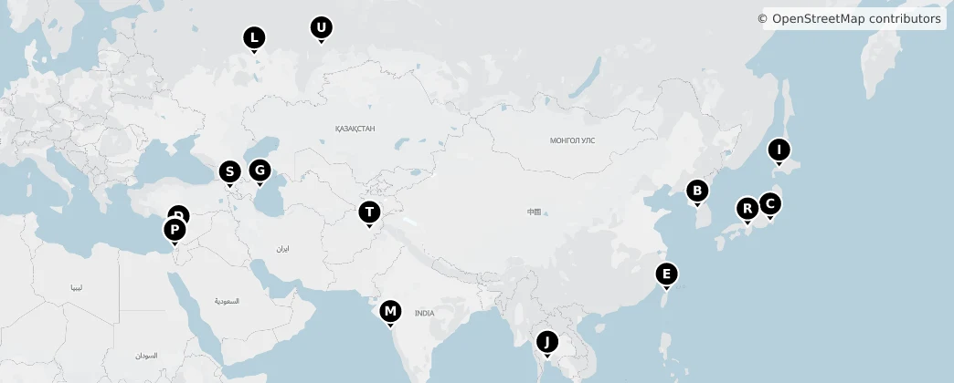 Map of Asien