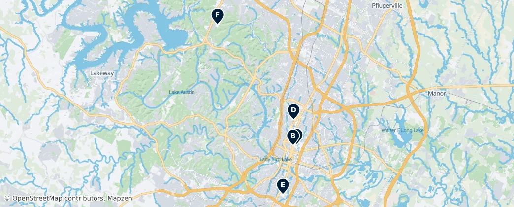 Map of Austin
