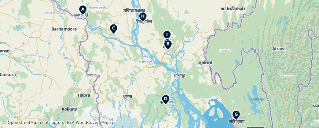 Map of Bangladesch