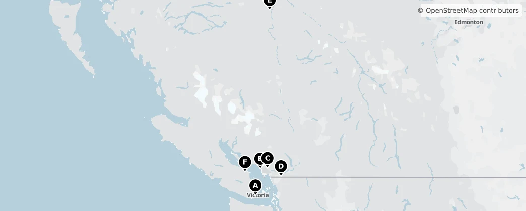 Map of British Columbia