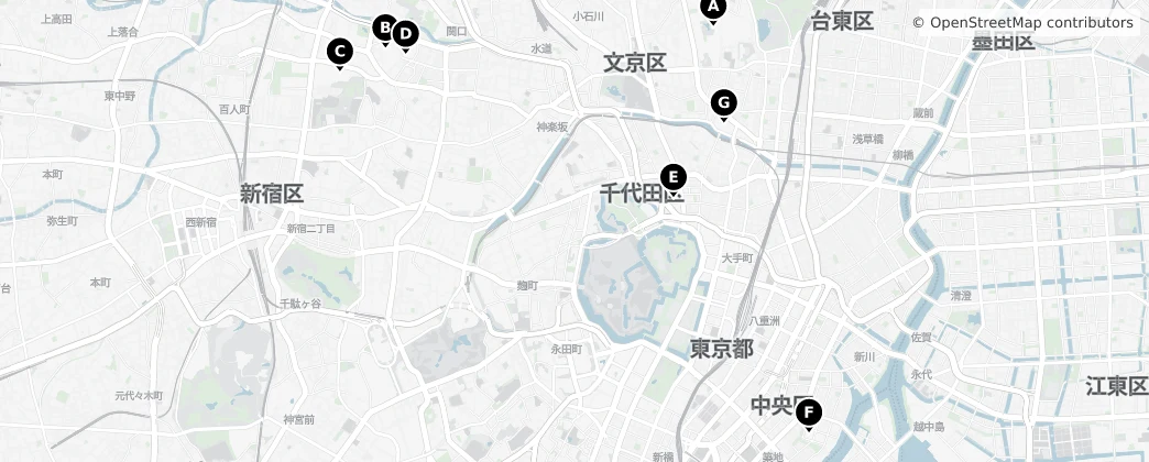 Map of Chiyoda