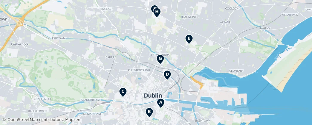 Map of Dublin