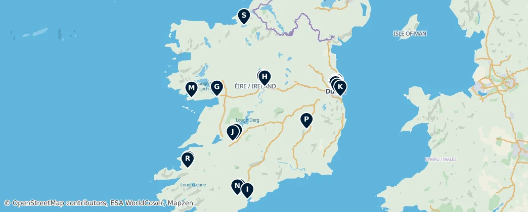 Map of Irland