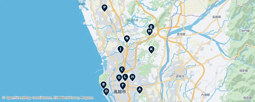 Map of Kaohsiung
