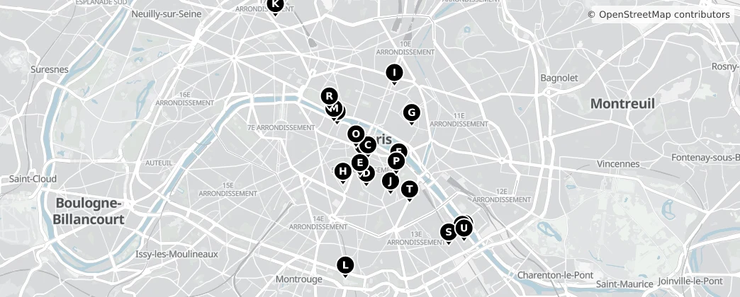 Map of Paris