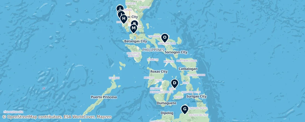 Map of Philippines maritime boundary