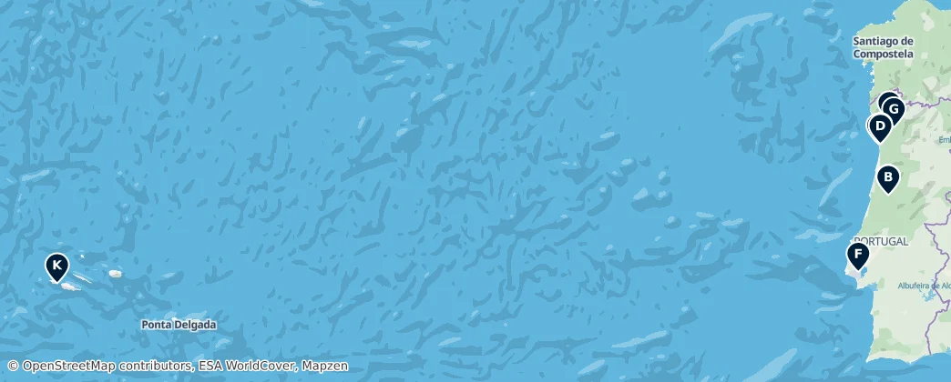 Map of Portugal