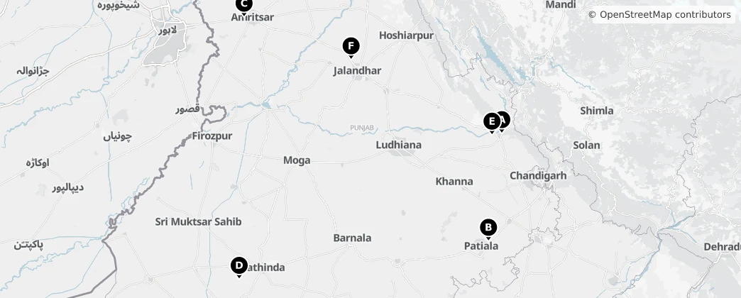 Map of Punjab