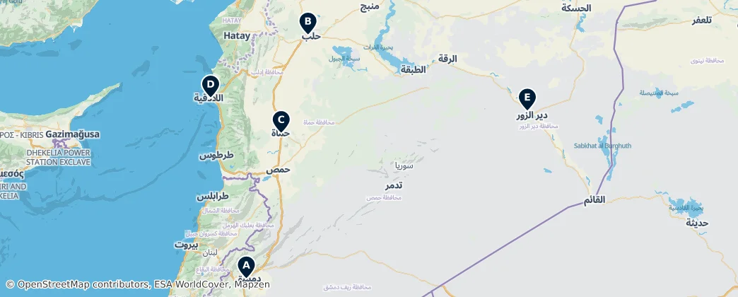Map of Syrien