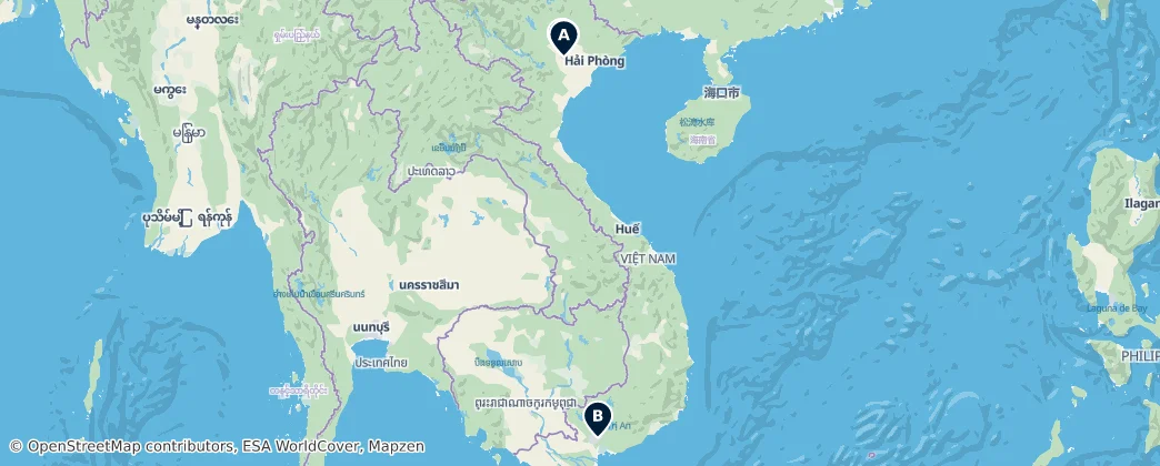 Map of Vietnam