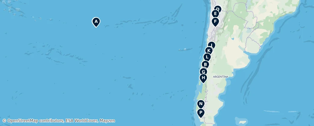 Map of Chile