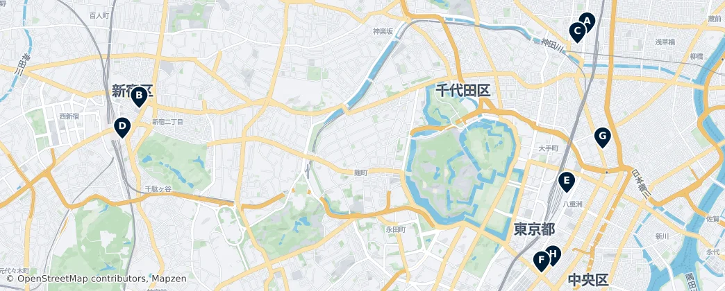 Map of Chiyoda