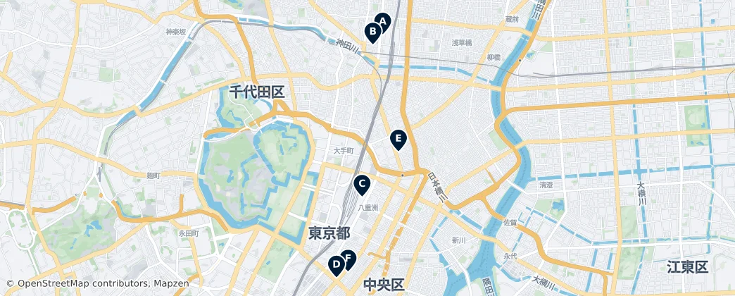 Map of Chūō