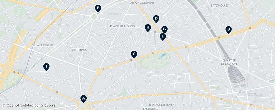 Map of 17. Arrondissement