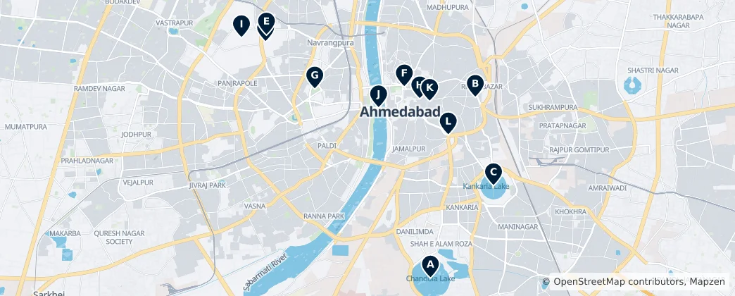 Map of Ahmedabad