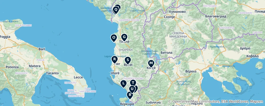 Map of Albanien