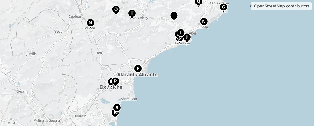Map of Alicante