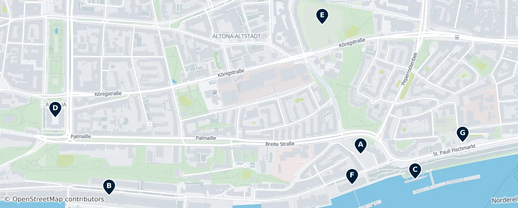 Map of Altona-Altstadt