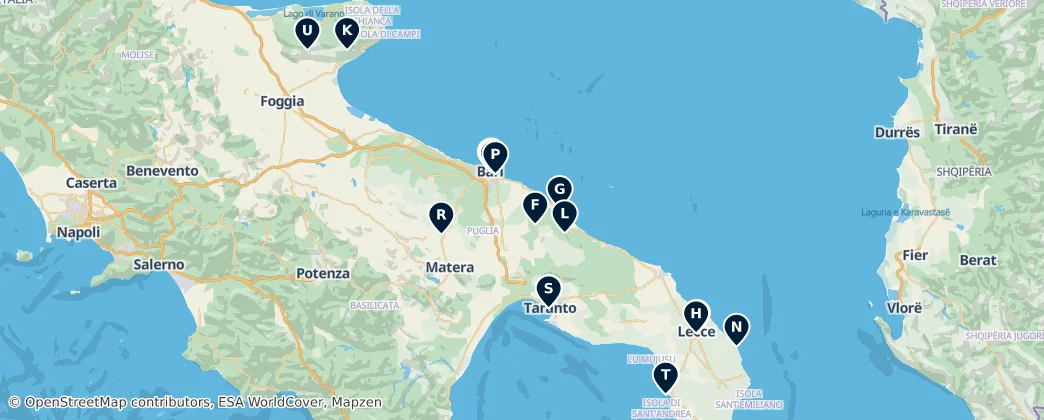 Map of Apulien