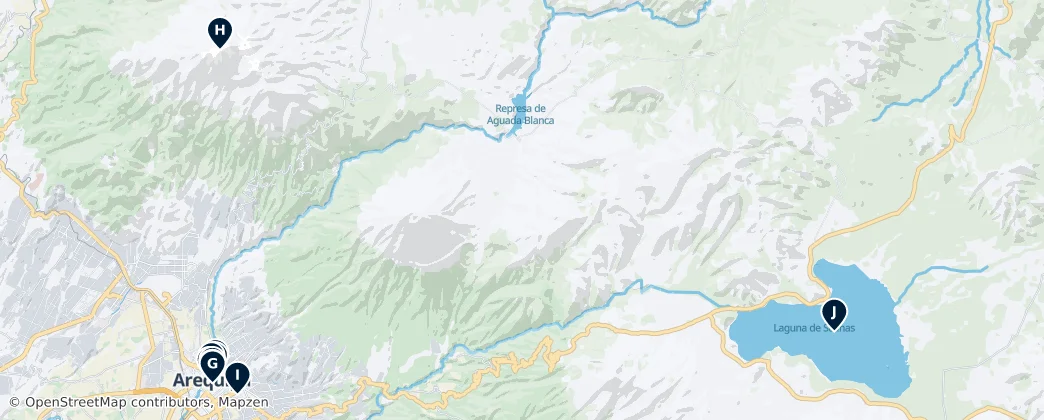 Map of Provinz Arequipa