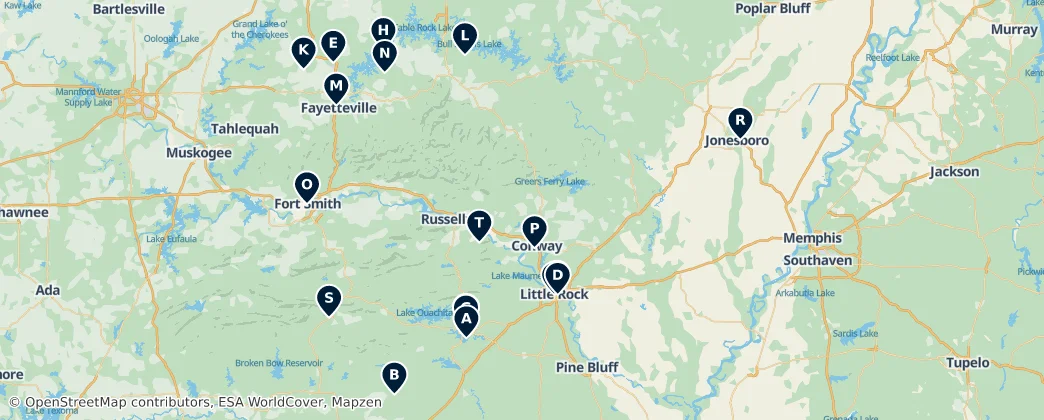 Map of Arkansas
