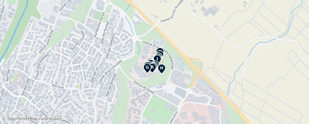 Map of Arrondissement Saint-Pierre