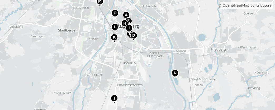 Map of Augsburg