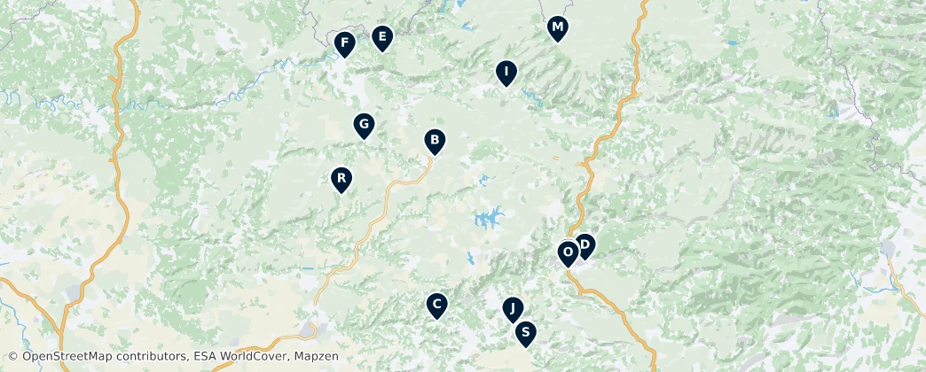 Map of Département Aveyron