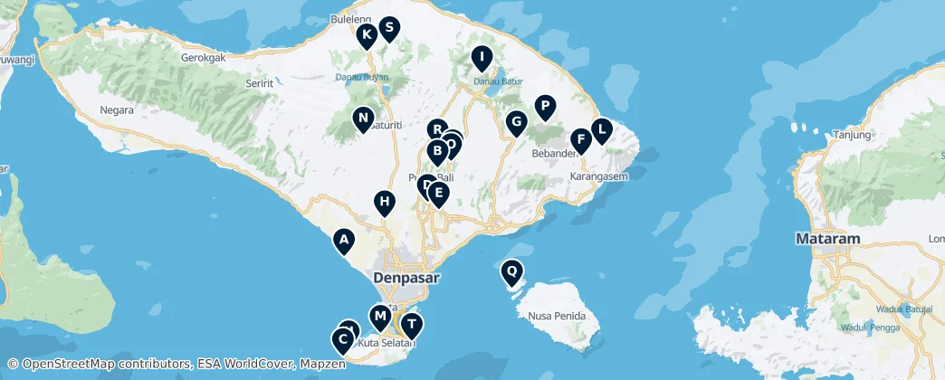 Map of Bali