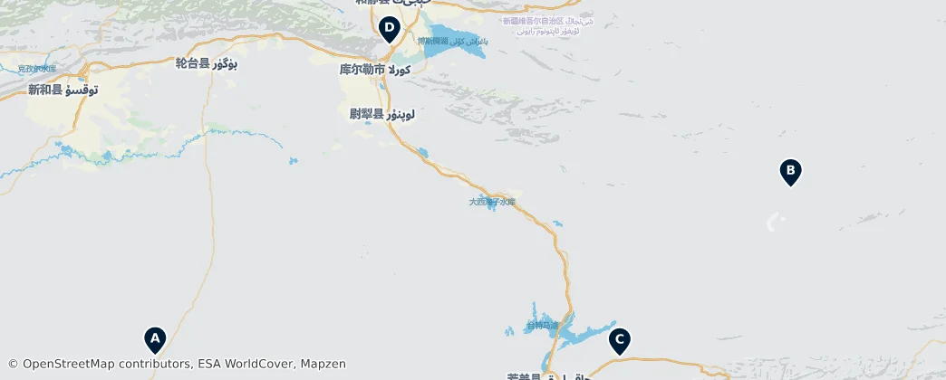 Map of Bayingolin
