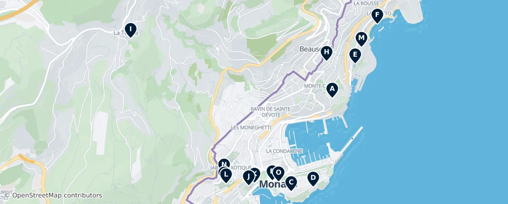 Map of Beausoleil