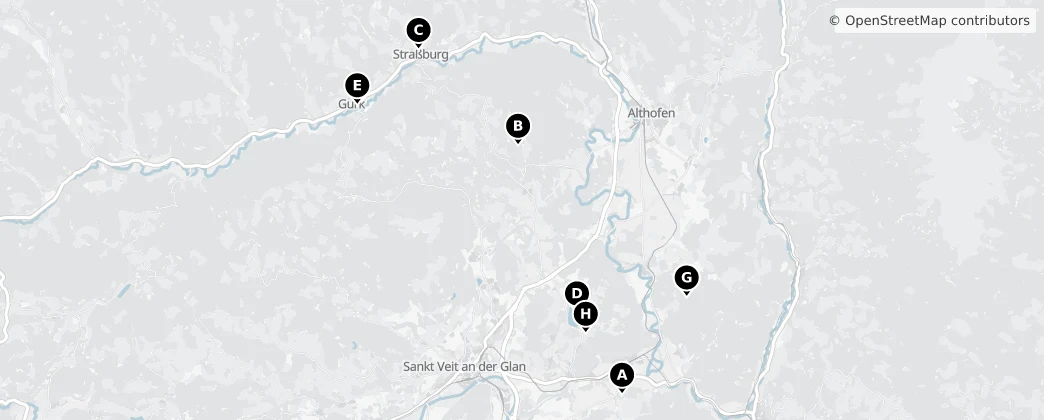 Map of Bezirk Sankt Veit an der Glan