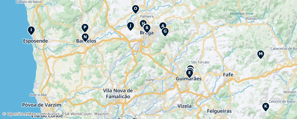 Map of Braga