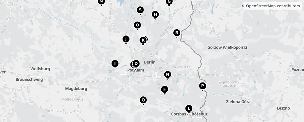 Map of Brandenburg