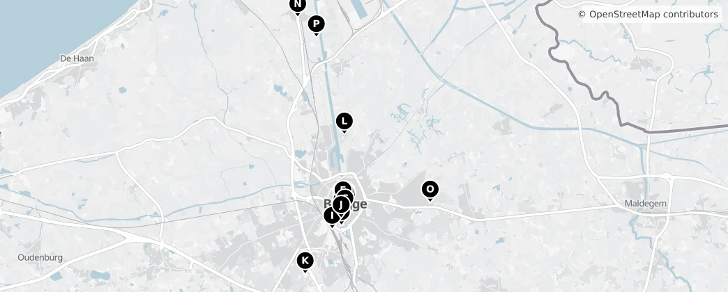 Map of Brügge