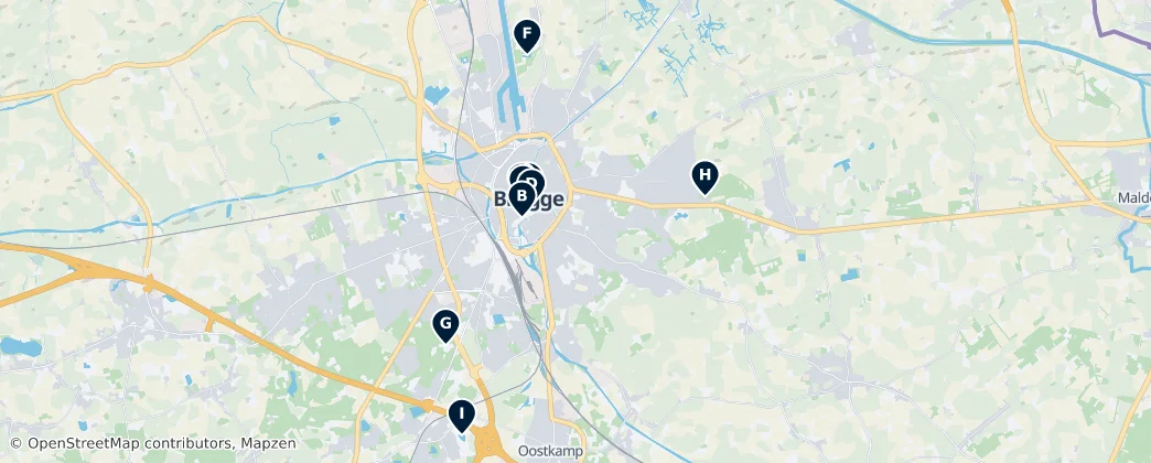 Map of Bezirk Brügge
