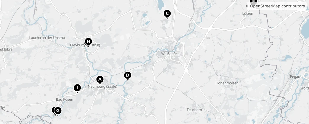 Map of Burgenlandkreis