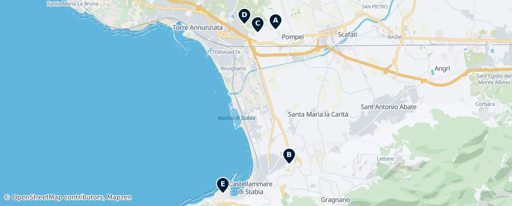Map of Castellammare di Stabia
