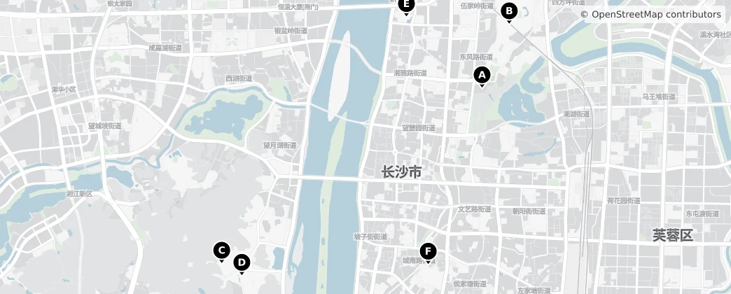 Map of Changsha