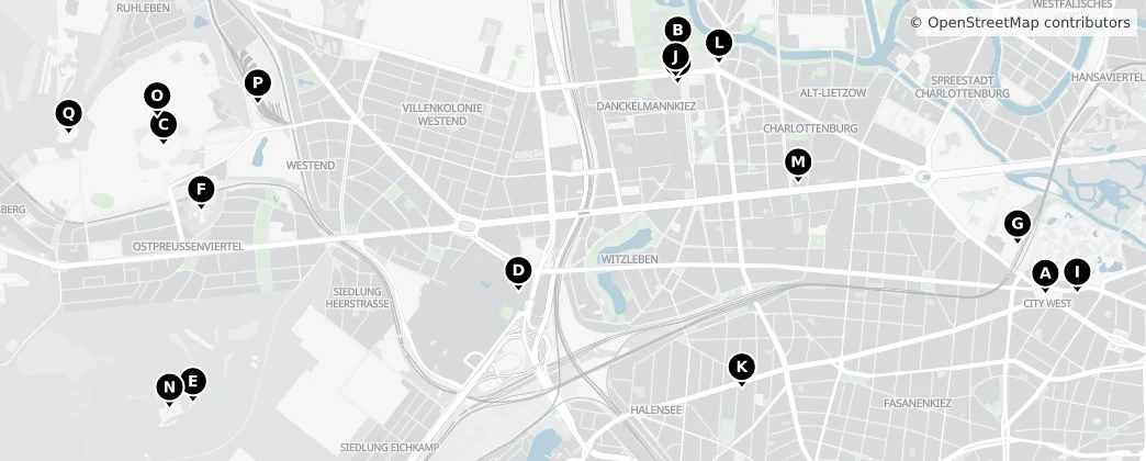 Map of Bezirk Charlottenburg-Wilmersdorf