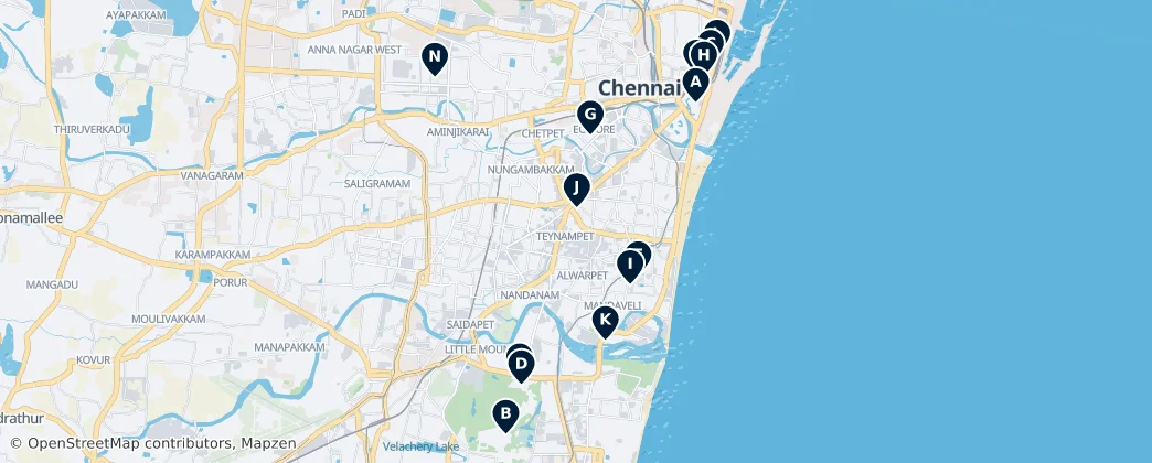 Map of Chennai