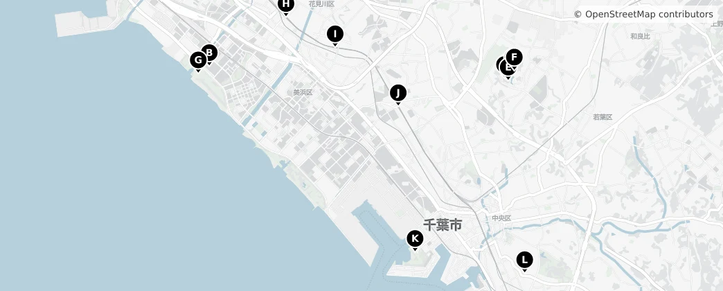 Map of Chiba