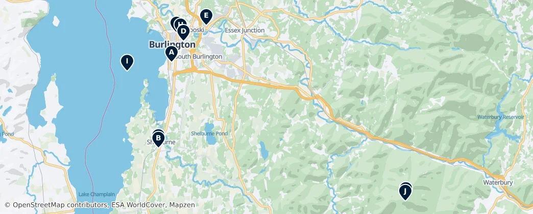 Map of Chittenden