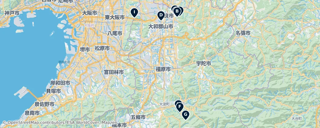 Map of Yamato Province