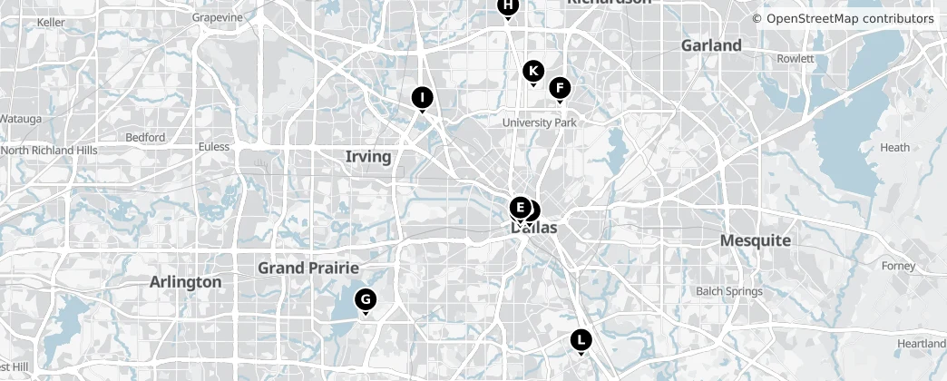 Map of Dallas
