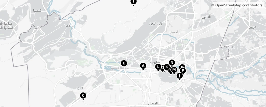 Map of Gouvernement Damaskus