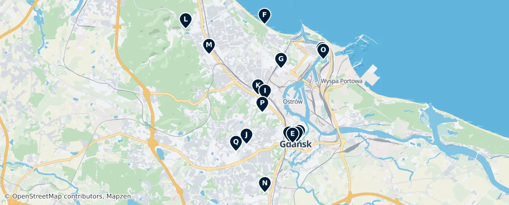 Map of Danzig