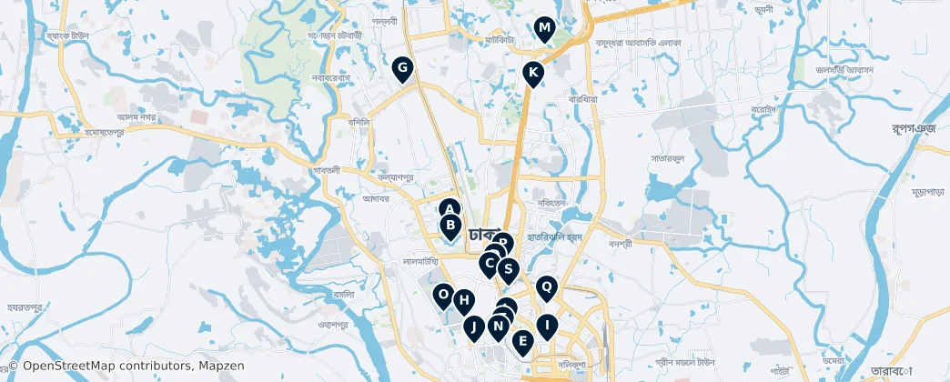 Map of Dhaka